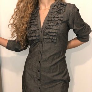 Jeans Dress with ruffles